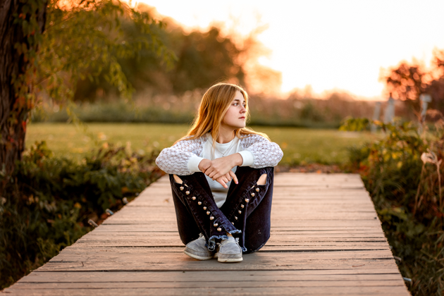 Admiring the lake from the dock
