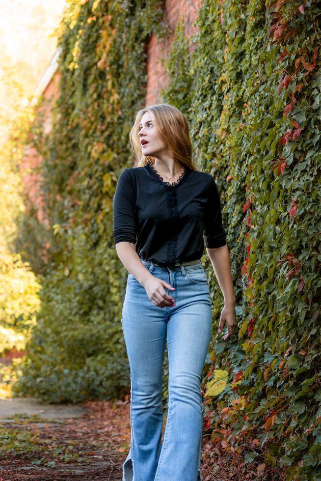 Me walking with confidence around the building